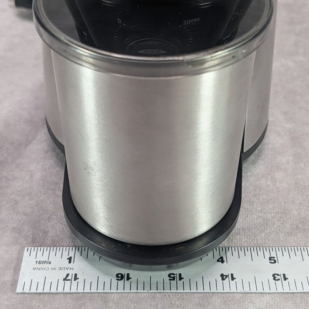 OXO Brew 8717000 Conical Burr Coffee Grinder Stainless Steel Tested Tiny Dent - Picture 12 of 14